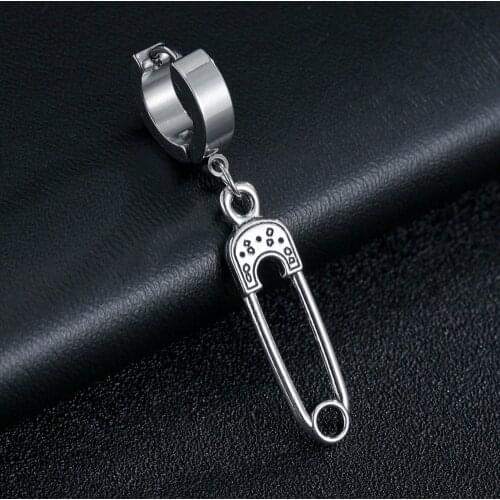 Pin Shape Earrings for Women Girls Drop Dangle Pins Teens Charm Gift Accessories Party Jewelry Simple Vintage Style