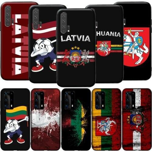 GX119 Latvia Lithuania Flag Silicone Case for Honor 6A 7A 3GB 7C 7X 8 8A 8X 8C 9 10 Lite View 20S 9A 10X Max Pro
