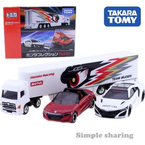 Takara Tomy Tomica Honda Collection Team Mugen NSX Suzuka S660 Gift Box Set Of 3 Car Model Kit Diecast Miniature Toys For Childr
