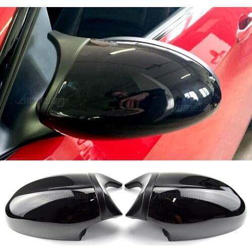 Carbon Side Wing Mirror Cover For BMW 1 3 Series E82 E88 2007 -2009 E90 E87 E91 E93 E81 E92 high quality black Rear-View Caps