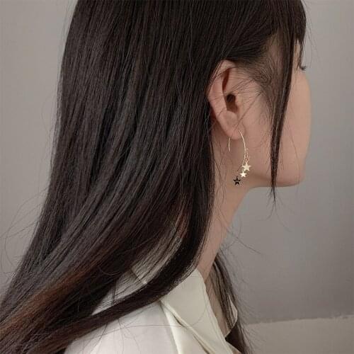 Drop Earrings Star Tassel For Women Sweet Temperament Simple Personality Fashion New Trendy Hot Sale Lady Party Jewelry BOYULIGE