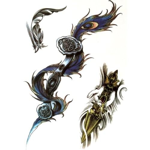 3pcs Spear of Destiny Waterproof Temporary Tattoo sticker Wishful Tattoo Sleeve Harajuku The Flash Tatoo Men