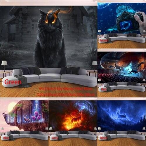 Animal Magic Wall Hanging Mural Wall Hanging Art Wall Hanging Aesthetic Room Decor Boho Decoration Home Decor Decoration Mural