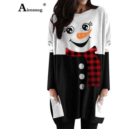 Plus size 3xl Women Vintage Dress Knee-Length Long Sleeve Autumn Winter Dresses Christmas Snow Print Holiday Dress Vestidos 2021