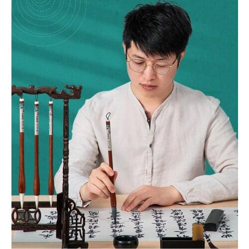 Home decoration High quality Chinese brush pen maobi art brushes pens for writing painting pen natural hair writing brush 3pcs