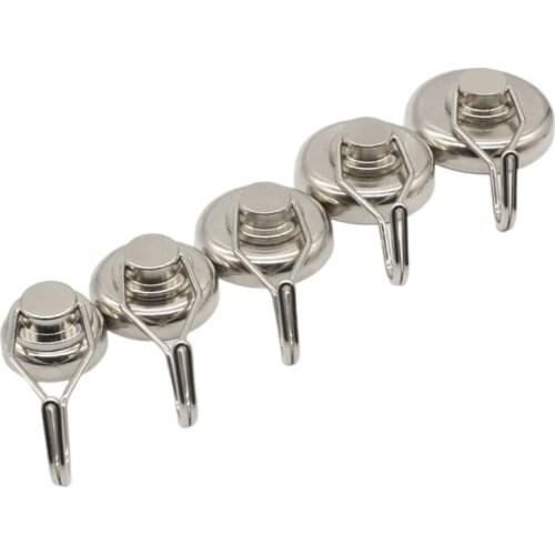 4 Pcs Swivel Magnetic Hooks Heavy Duty Neodymium Magnet Spin Roll Hanger Hook