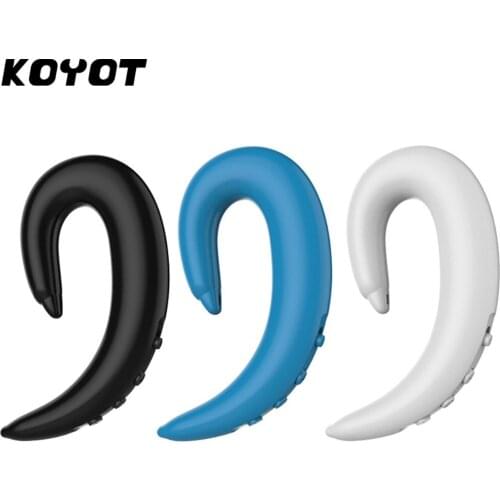 KOYOT Bluetooth 4.2 Dolphin Earphone Bone Conduction Earhook Wireless Sport Headphone Hands-free Headset with Mic for iphone X U