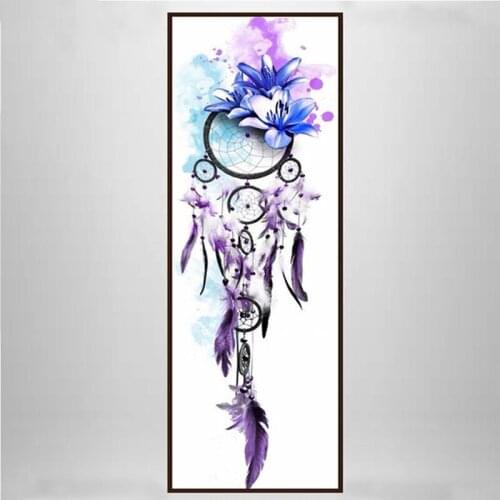 Large Diy Diamond Painting feather Cross Stitch Kits Full Square round Rhinestone Embroidery Bead Mosaic Wall StickersZP-1309