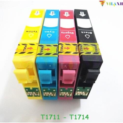 Vilaxh T1711 - T1714 Ink Cartridge For Epson XP33 XP103 XP203 XP207 XP303 XP306 XP403 XP406 XP313 XP413 XP 103 313 xp-207 xp-103
