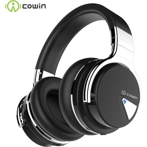 COWIN E7[Upgraded] Active Noise Cancelling Headphones Bluetooth Headphones Wireless Headset Over Ear 30 Hours Playtime with Mic