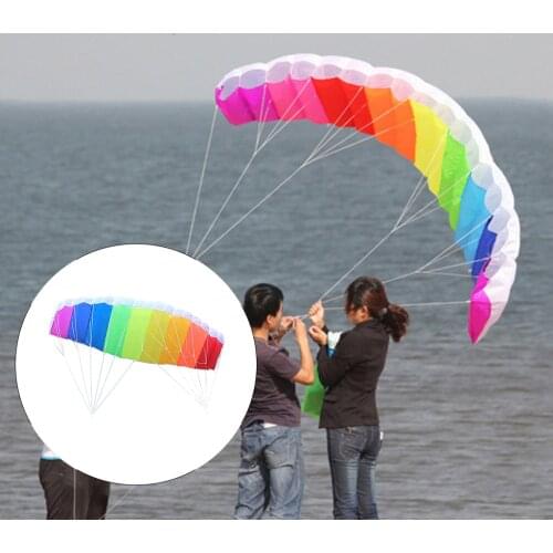Dual Line Surfing Stunt Kite Beach Summer Kitesurfing Trainer Fly Kite Wing Surfboard Kite for Outdoor Water Sports Board Sports