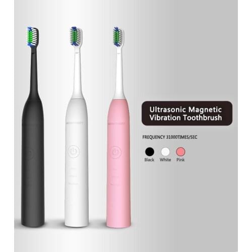 Electric sonic toothbrush wireless Charge Electric Tooth Brush with 2 Heads Teeth Brush(1 pc)