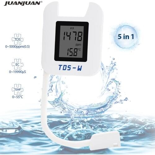 HM TDS tester EC TEMP meter TDS-W Digital Water Quality Monitor EC Meter TDS instrument for Pools Drinking Water Aquariums