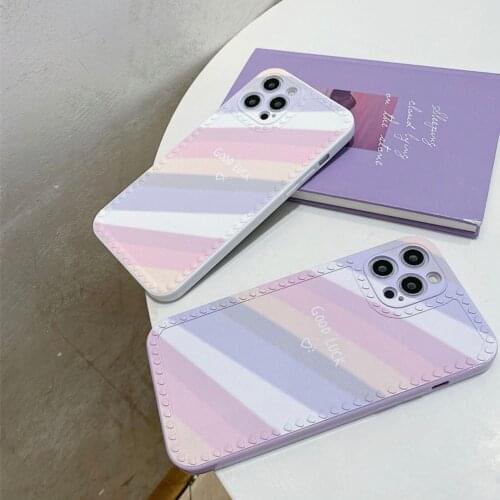 Creative Colored Stripes TPU case for Samsung Galaxy A21 A02S A52 A72 5G A70 A32 4G M11 Note 10 pro plus lite 20 ultra A81 M60S