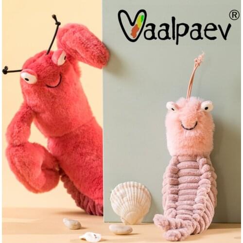 Cute Plush Shrimp Lobster Crayfish Mantis Shelton Movie Soft Stuffed Toys Dolls Kawaii For Girls Baby Home Bed Car Room Animals