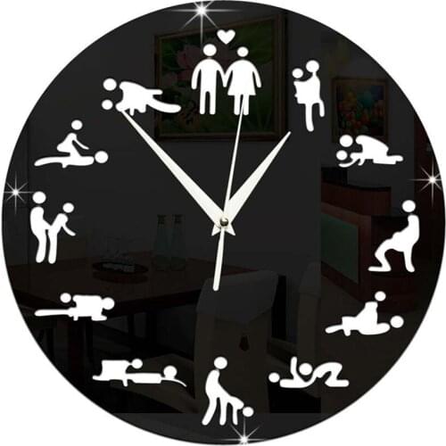 Men & Women Wall Clock 29.8cm Silent Non-Ticking Wall Clocks Battery Operated Decorative for Living Room Kitchen Home Bathroom