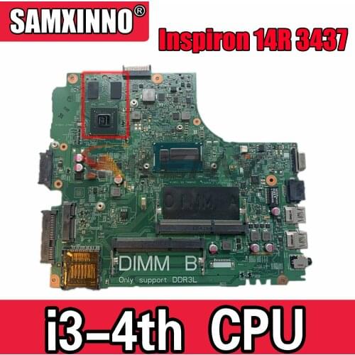 Original Laptop motherboard For DELL Inspiron 14R 3437 5437 I3-4010U SR16Q Mainboard CN-0G9PCH 0G9PCH 12314-1 N14M-GE-S-A2
