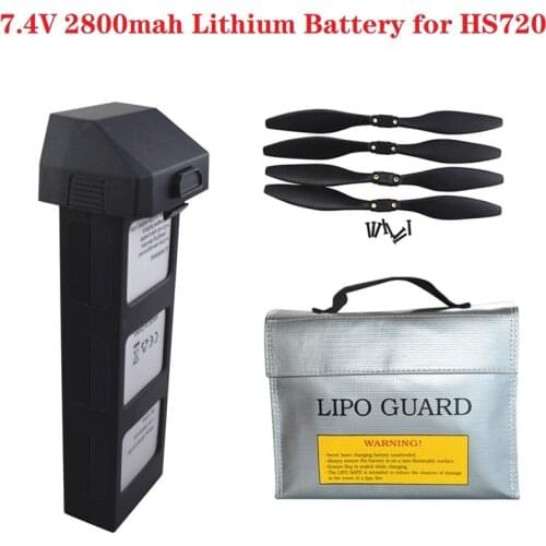 Original 7.4v Rechargeable Battery for HS720 GPS Drones RC Quadcopter Spare Parts For HS720 7.4V 2800 mAh lipo Battery With Bag