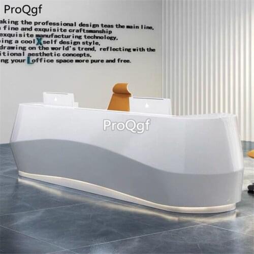 Prodgf 1 Set white ins 260*60*105cm Reception Desk Table