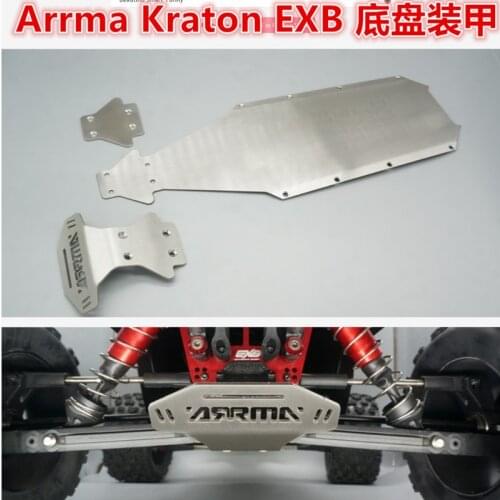 Remote Control Car Arrma Kraton EXB 1/8 Rc Cars Stainless Steel Chassis Armor Anti-Collision Guard Plate