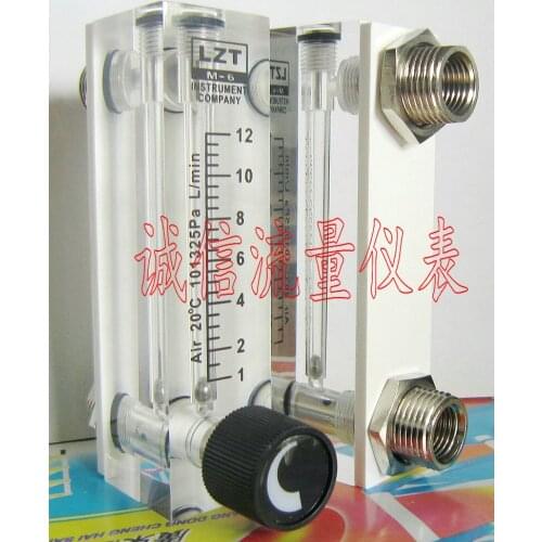 LZT-6T Adjustable Gas Panel Flowmeter 1-12L/min Lift/Minute Flowmeter Air