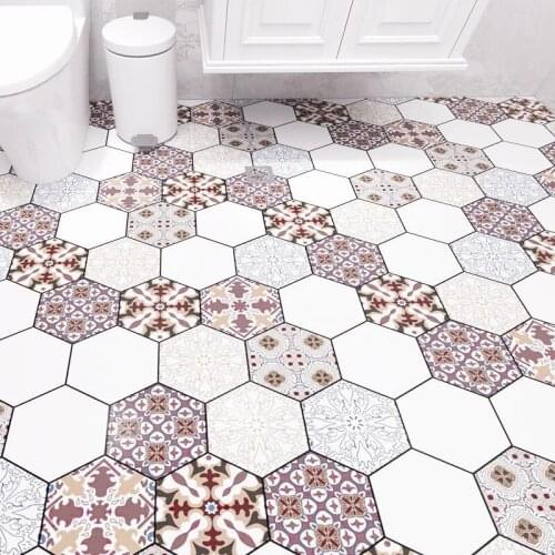Self-adhesive Ceramictile Non-Slip Floor Tile Bathroom Blcony Bathroom Waterproof And Wear-Resistant Bathroom Floor Tile Sticker