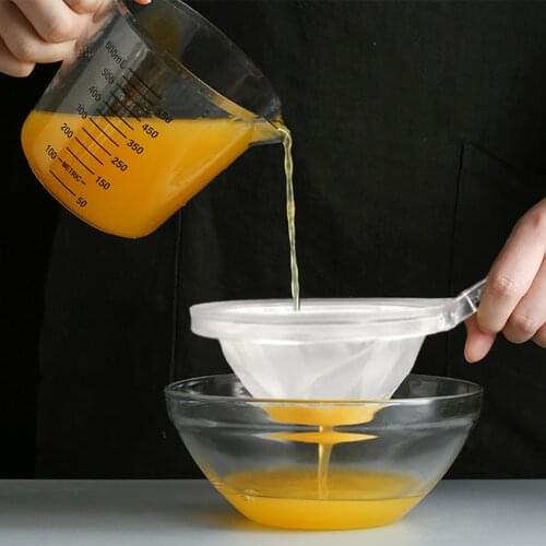 350 Mesh Ultra-fine Mesh Strainer Kitchen Household Nylon Fine Mesh Filter Spoon For Yogurt Soy Milk Coffee Filter Kitchen Tools