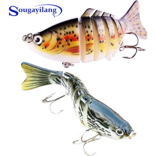 Sougayilang Fishing Lures Multi Jointed Swimbait Sinking Wobblers Pike Fishing Tackle for Bass Trout Crankbait Lure Pesca