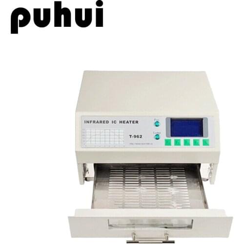 Puhui T-962 Benchtop Reflow Welding Machine IC Heater Soldering Equipment SMT lead-free smart Reflow Oven Patch Welding Furnace