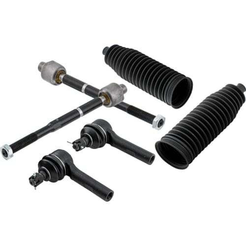 Inner Outer Tie rod End Boot Set for Chevrolet Chevy Colorado for GMC Canyon 2004 2005 ES80761 EV80433