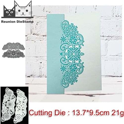 Reunion Christmas Snowflake Lace METAL CUTTING DIES Stencils Scrapbooking Photo Album Card Paper Embossing Crafts DIY 2020 New