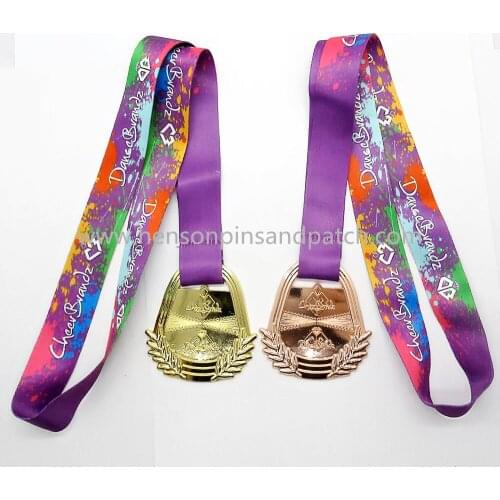 Custom sports awards medal , gold silver bronze CHAMPION SHIP OPEN MEDAL