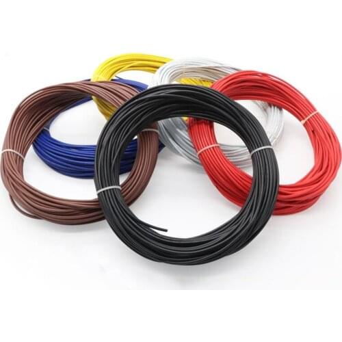 10M/1LOT UL1672 PVC Equipment Tinned Copper Cable Double Insulation Environmentally Stranded Electronic Wire 16A 18 20 22 24AWG