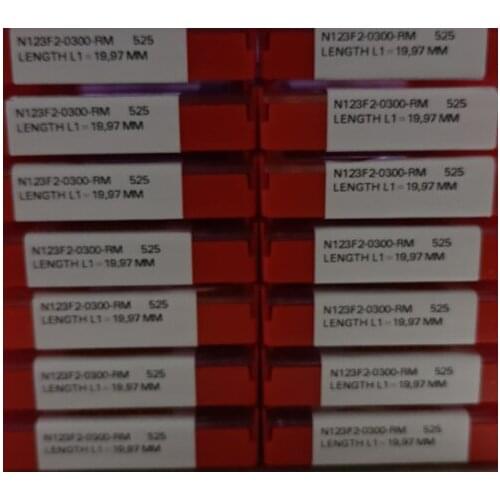 10PCS CARBIDE INSERT N123F2-0300-RM 525