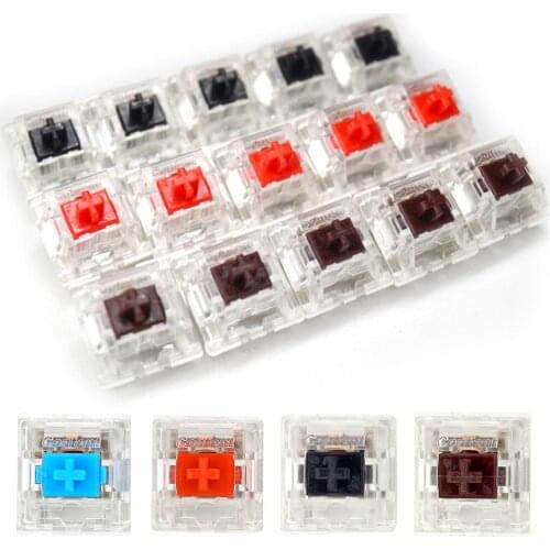 16Pcs/Set Mute Mechanical Keyboard Shaft Replacement Parts 3 Pin MX Button Key