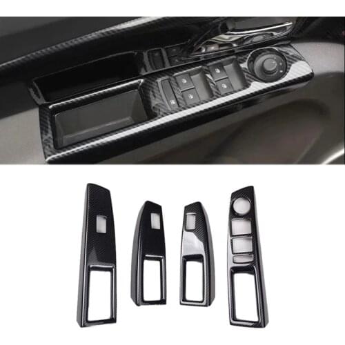 4PCS Car Interior Door Window Lift Glass Switch Buttons Cover Molding for Chevrolet Cruze 2009-2015 Left Hand Drive