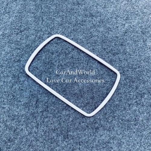 ABS Carbon Fiber For Honda Fit Jazz GR 2020 2021 Rear Row Read Light Frame Trims Cover Decoration Car Accessories