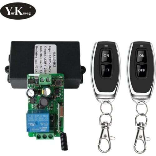 AC 110V 220V 240V 85V-260V Remote Control Switch 433 315 Light Lamp LED Bulb Wireless Switches Corridor Room Wall Panel Switch