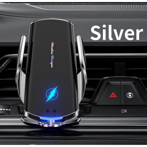 Automatic Clamp Wireless Charge Holder 10W Fast Charger Universal for Mobile Phones