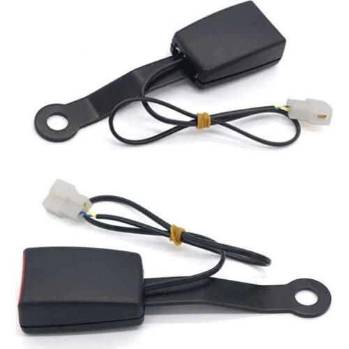 Car Seat Belt Lock Car Seat Belt Buckle Socket Plug Connector with Warning Cable for Cars Buses Car Seat Belts High quality