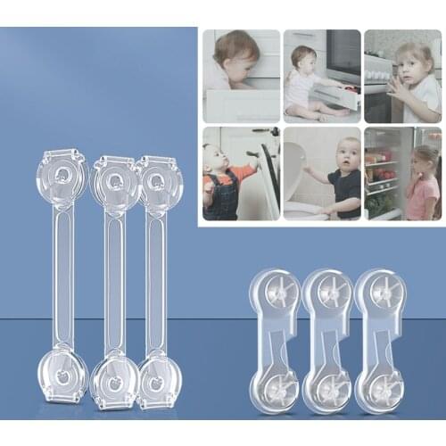 5/10 Child Safety Cabinet Lock Baby Anti-theft Protector To Prevent Babies From Opening The Door At Will Plastic Safety