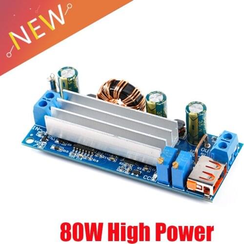 DC-DC 2-24V to 3-30V USB Step Up Boost Buck Module Constant Voltage Constant Current Power Supply Board 80W High Power