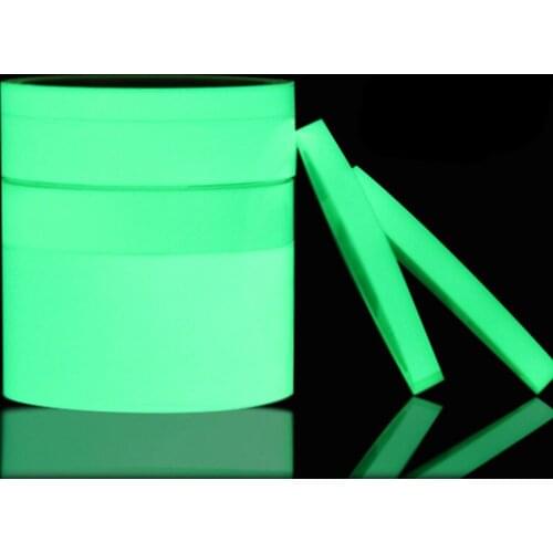 NEW 1 Cm * 5 M Warning Tape Fluorescent Luminous Stickers PET Super Bright Self-luminous Stage Staircase Tape Safety Warning