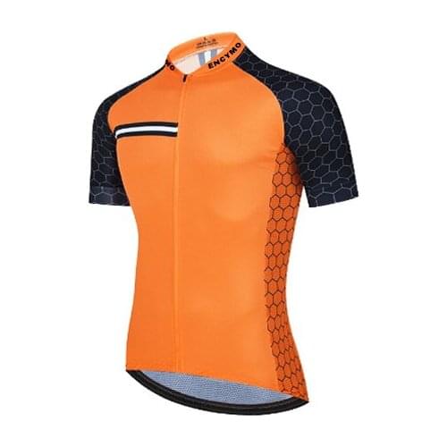 Summer Orange hive Cycling Jerseys Short Sleeve Shirts Men Bicycle Clothing Maillot Ropa Ciclismo Racing Bike Clothes