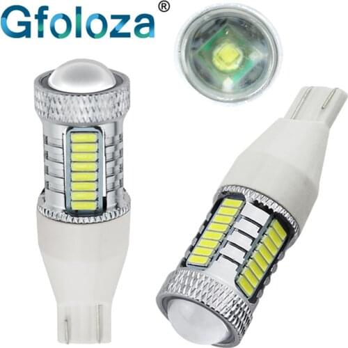 Gfoloza 2Pcs T15 W16W 921 912 LED Bulbs Car LED Backup Reserve Lights Super Bright 4014 SMD LED Auto Tail Lamp White 6000K 12V