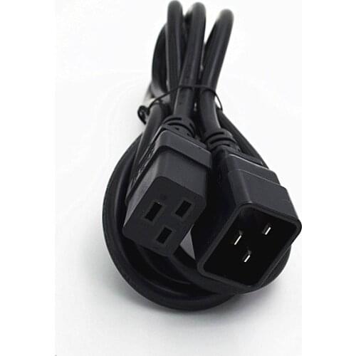 C19 C20 Power Cord Server UPS Power Cable C19 Female to C20 Male power supply cord 3X1.5mm square Power Wire 16A/250V