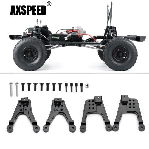AXSPEED Aluminum Shock Mount Set Suspension Connection for Axial SCX10 II 90046 90047 1/10 RC Crawler Car Upgrade Parts