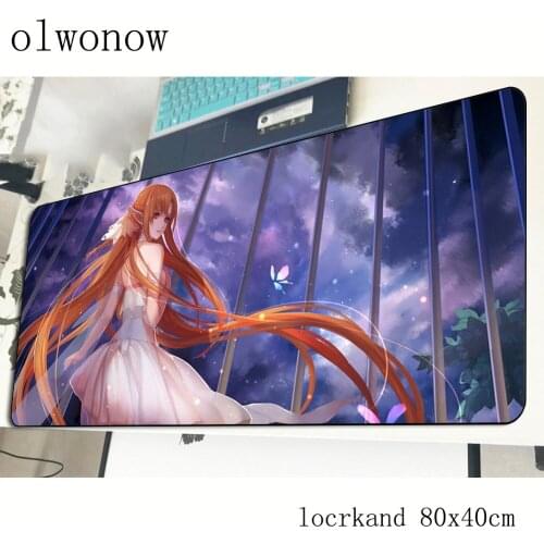 Sword Art Online mouse pad 80x40cm best seller mousepads gaming mousepad gamer large personalized mouse pads keyboard pc pad