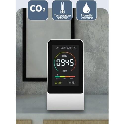 New Air Monitor CO2 Carbon Dioxide Detector Greenhouse Warehouse Air Quality Temperature Humidity Monitor Fast Measurement Meter