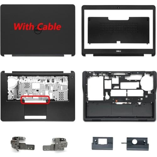 NEW For Dell Latitude E7450 7450 Laptop LCD Back Cover/Front Bezel/Hinges/Palmrest/Bottom Case 0VYTPN 0XNM5T 0GNRHX 0KN08C
